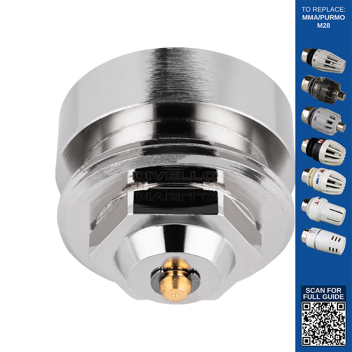 DIVELLO Adapter til termostathode M28-MMAxM30